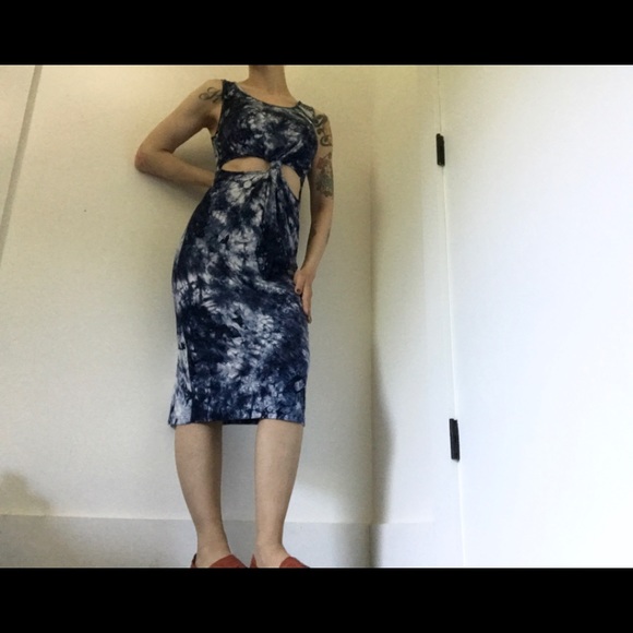 Forever 21 Marble Blue Tye-Dye Tank Top Dress - Picture 5 of 14